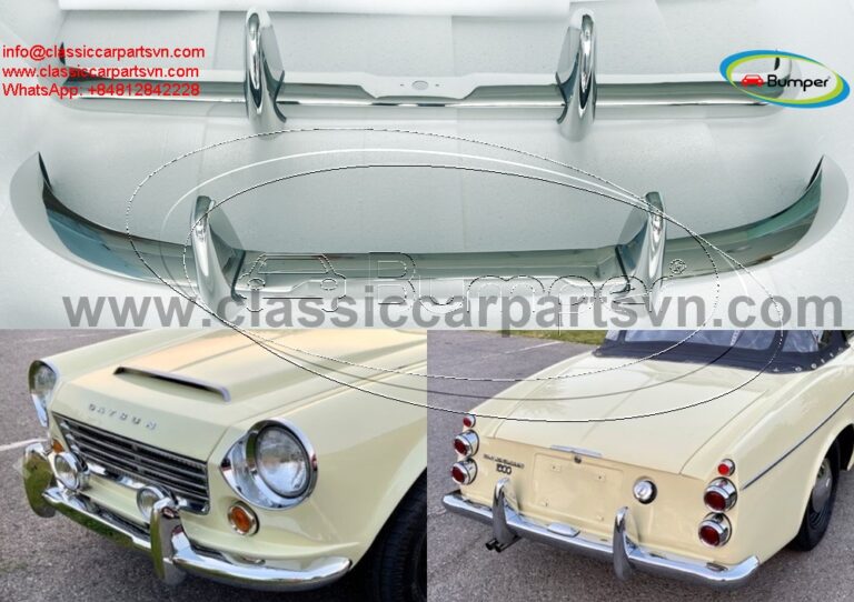Datsun Roadster Fairlady bumpers with over riders 1962